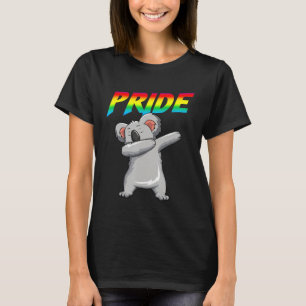 Dabbing Koala Lesbisk Bisexual Gay Lgbt Pride T Shirt