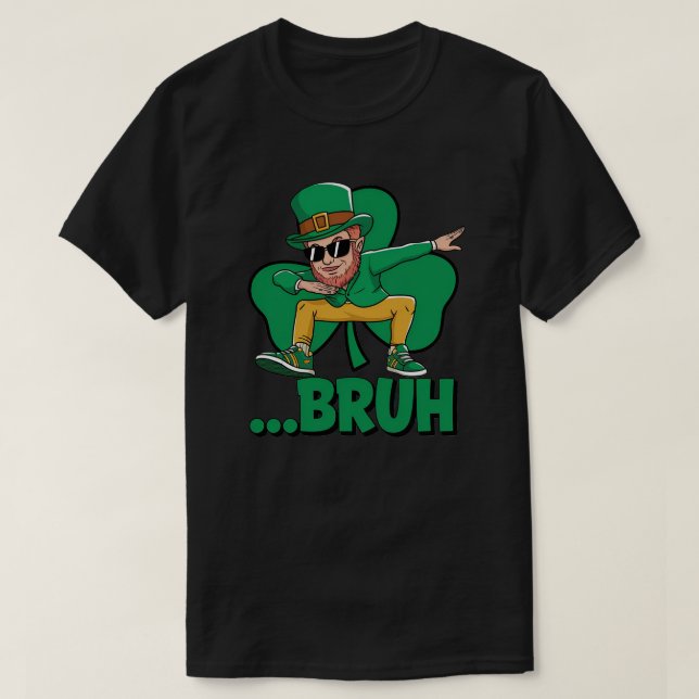 Dabbing Leprechaun Gifts St patrick's day T Shirt (Design framsida)