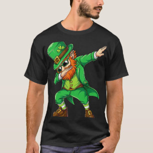 Dabbing Leprechaun Roliga Gåvor Män Barn Pojkar St T Shirt