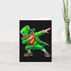 Dabbing Leprechaun St patricks day Funny Irish Man Kort
