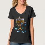 Dabbing Menorah Hanukkah Chanukah T Shirt<br><div class="desc">Dabbing Menorah Hanukkah Chanukah</div>