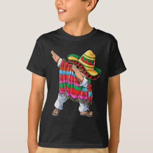 Dabbing Mexican Poncho Cinco De Mayo Boys Manar Sh T Shirt