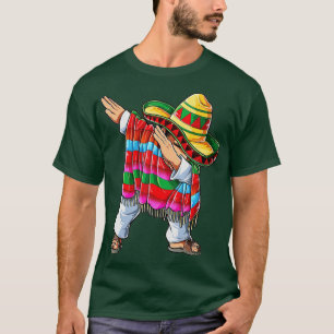 Dabbing Mexican Poncho Cinco de Mayo Boys Manar So T Shirt