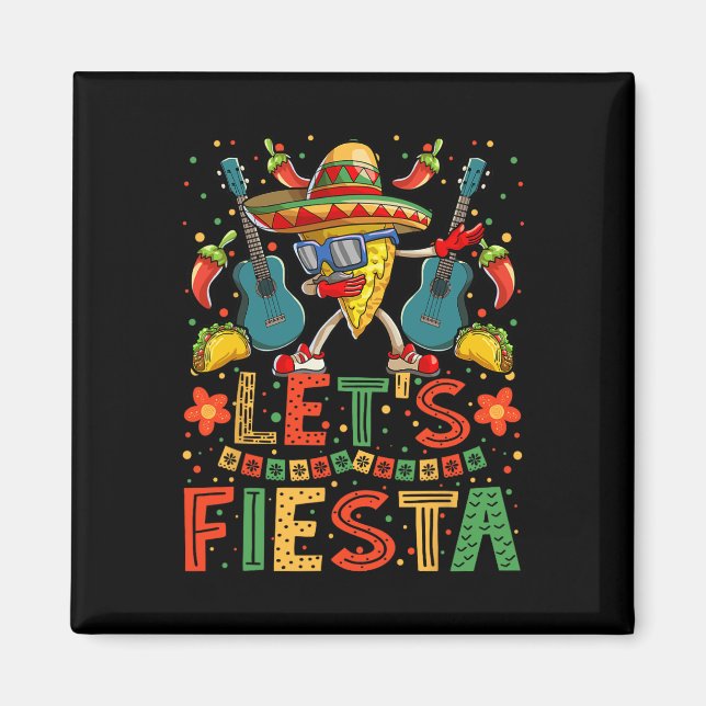 Dabbing Nacho Cinco De Mayo Shirt Women Manar Lets Magnet (Framsidan)