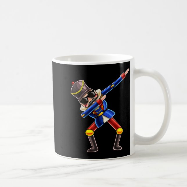 Dabbing Nutcracker Christmas Costume Nutcracker Gi Kaffemugg (Höger)
