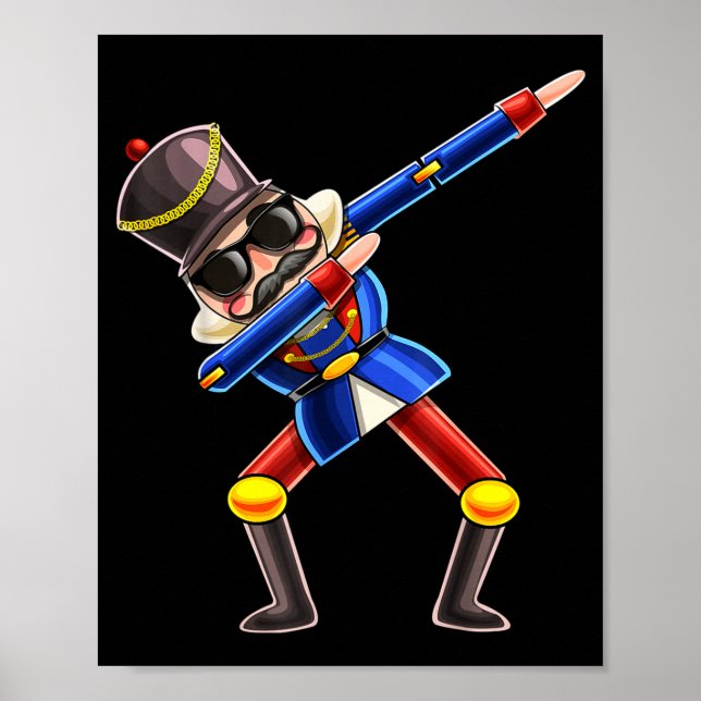 Dabbing Nutcracker Christmas Costume Nutcracker Gi Poster (Framsidan)