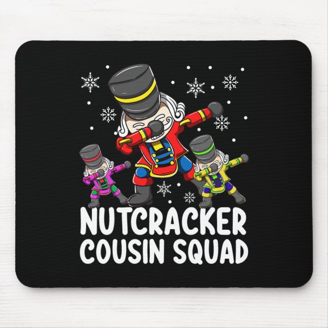 Dabbing Nutcracker Cousin Squad Funny Matching Chr Musmatta (Framsidan)
