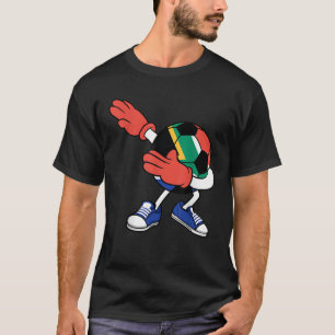 Dabbing Ocer South Afrika Jersey African Footbal T Shirt