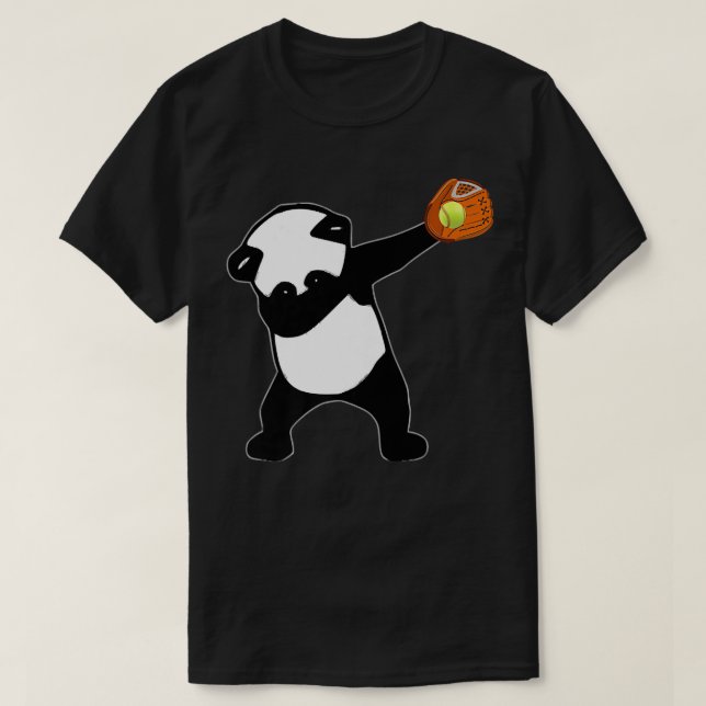 Dabbing Panda Bear Softball Baseball Glove Sport P T Shirt (Design framsida)