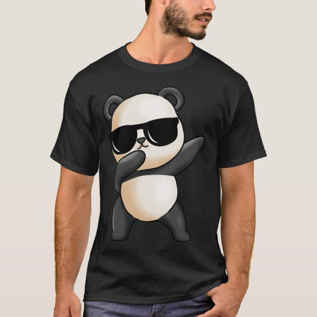 Dabbing Panda Cute Animal Giant Panda Bear Dab Dan T Shirt (Framsida)