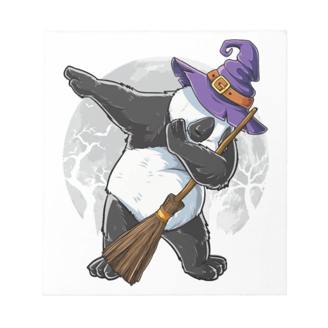 Dabbing Panda Halloween-tröjor, Halloween 2021 Anteckningsblock (Framsida)