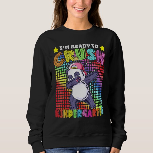 Dabbing Panda Kindergarten Back to school Boy T Shirt (Framsida)
