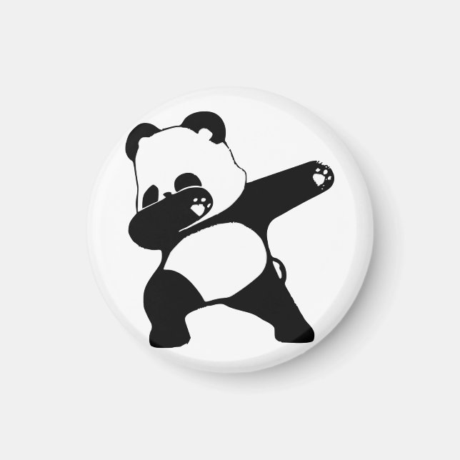 Dabbing Panda Magnet (Framsidan)