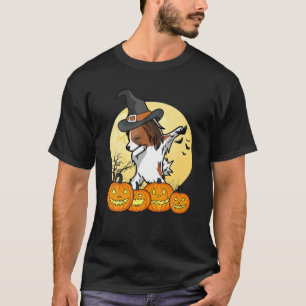 Dabbing Papillon Dab Dance Rolig hund Halloween Gi T Shirt