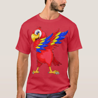 Dabbing Parrot Art Funny Talking Macaw Dance G T Shirt