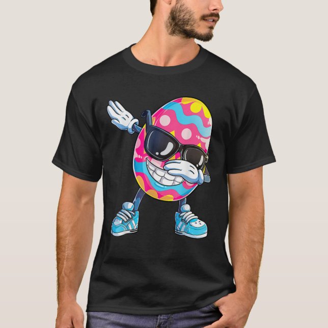 Dabbing Påskägg Boys Kids Girls Hunter T Shirt (Framsida)