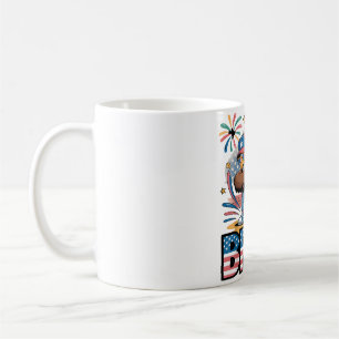 Dabbing Patriotic Eagle 4 juli BRUH Kaffemugg