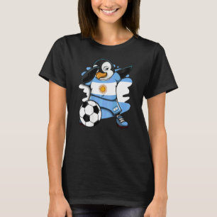 Dabbing Penguin Argentinas fotbollsspelare Fläkt J T Shirt