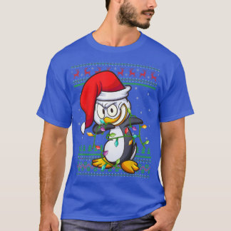 Dabbing Penguin Bird Julafton Ljus Ugly Penguin Ch T Shirt