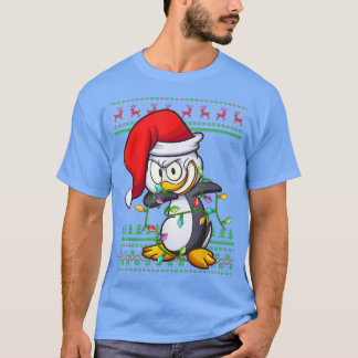 Dabbing Penguin Bird Julafton Ljus Ugly Penguin Ch T Shirt