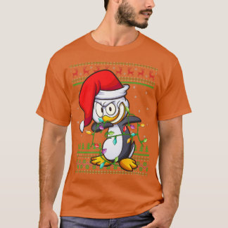 Dabbing Penguin Bird Julafton Ljus Ugly Penguin Ch T Shirt