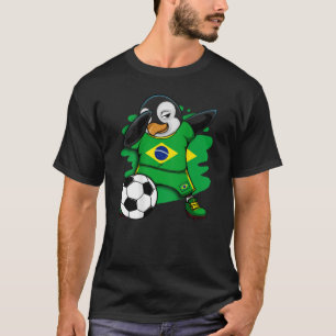 Dabbing Penguin Brazesconer Fläkt Jersey Football T Shirt