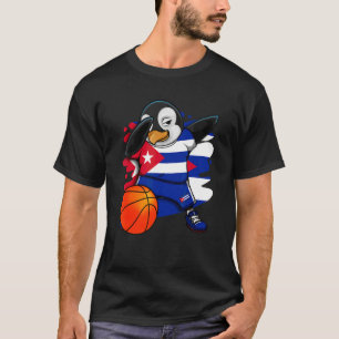 Dabbing Penguin Cuba Basketball Fläkt Jersey Bball T Shirt
