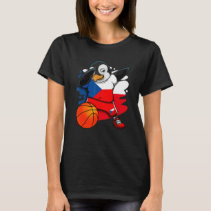 Dabbing Penguin Czech Republic Basketball Fläkt Je T Shirt