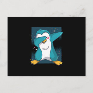 Dabbing Penguin Dab Penguin Vykort