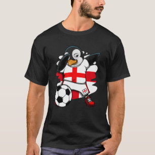 Dabbing Penguin England Ocer Fläkt Jersey Footbal T Shirt