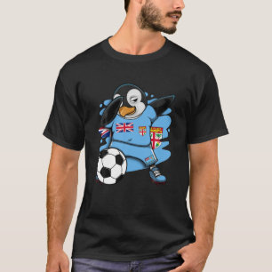 Dabbing Penguin Fiji Soccer Fläkt Jersey Flagga Fo T Shirt
