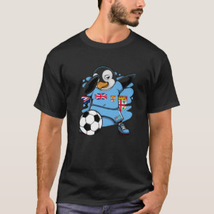 Dabbing Penguin Fiji Soccer Fläkt Jersey Flagga Fo T Shirt