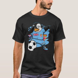 Dabbing Penguin Fiji Soccer Fläkt Jersey Flagga Fo T Shirt