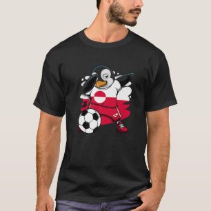Dabbing Penguin Grönlandsfotboll Fläkt Jersey Foot T Shirt