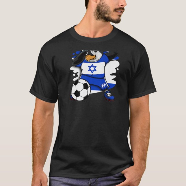 Dabbing Penguin Israel Ocer Fläkt Jersey Football T Shirt (Framsida)