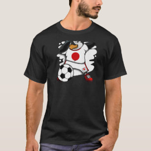 Dabbing Penguin Japan Ocer Fläkt Jersey Flagga Foo T Shirt