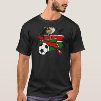 Dabbing Penguin Kenya Soccer Fläkt Jersey Flagga F T Shirt