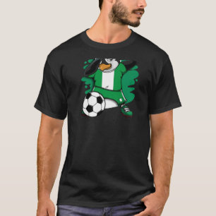 Dabbing Penguin Nigeria Ocer Fläkt Jersey Footbal T Shirt