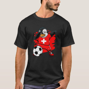 Dabbing Penguin Schweiz Ocer Fläkt Jersey Foot T Shirt