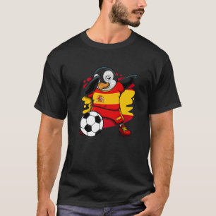 Dabbing Penguin Spain Ocer Fläkt Jersey Flagga Foo T Shirt