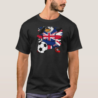 Dabbing Penguin United Kingdom Soccer Fläkt Jersey T Shirt