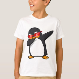 Dabbing Penguin Wearing Sunglasses Dab Dancing Rol T Shirt