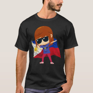Dabbing Philippines Proud Filipina Kärlek Pinay T Shirt