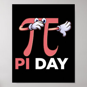 Dabbing Pi Math Science Stem Gift 3.14 Pi Day Poster