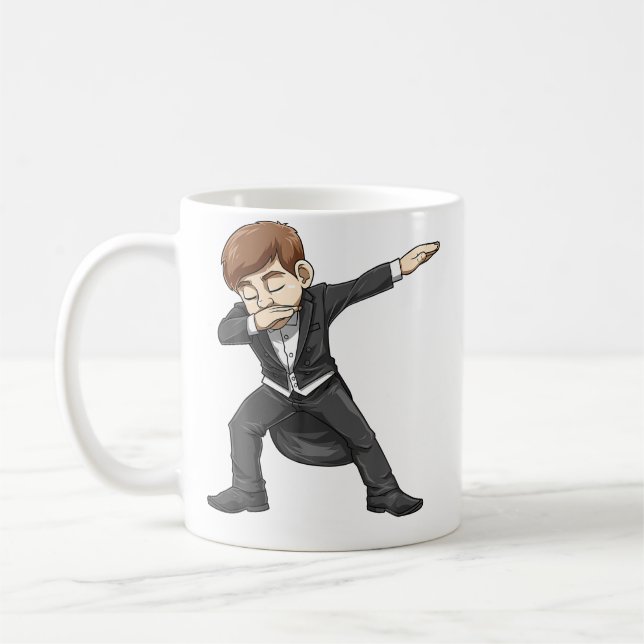 Dabbing Piano Boy Piano Student For A Piano Player Kaffemugg (Vänster)