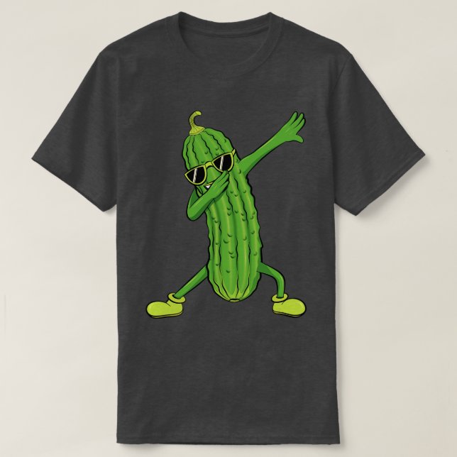 Dabbing Pickle Dancing Cuber älskare Funny Gifts T Shirt (Design framsida)