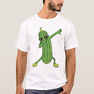 Dabbing Pickle Dancing Cucumber älskare Funny Gift T Shirt