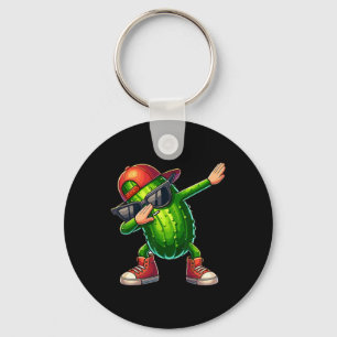 Dabbing Pickle Dancing Cucumber Älskare Funny Pick Nyckelring