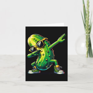 Dabbing Pickle Dancing Cucumber Pickle Älskare Dab Kort