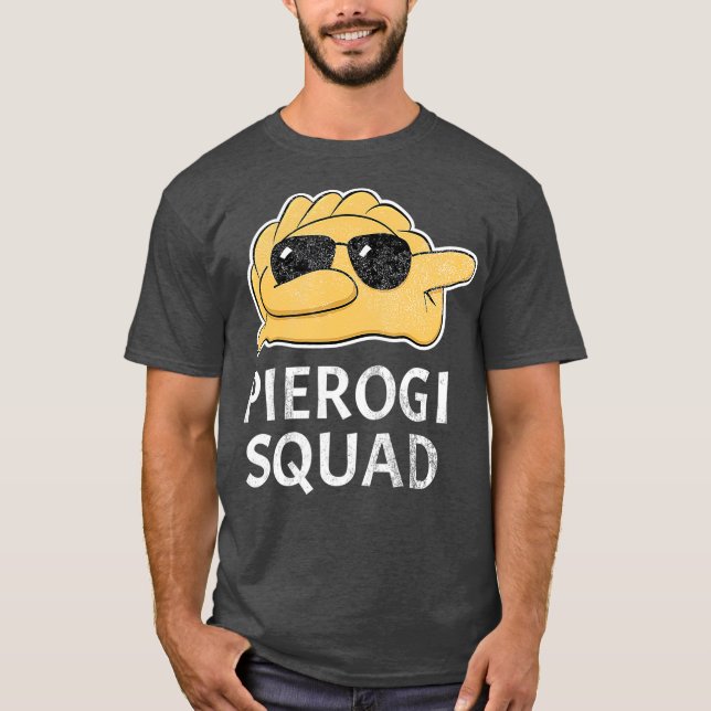 Dabbing Pierogi Squad Funny Polen T Shirt (Framsida)